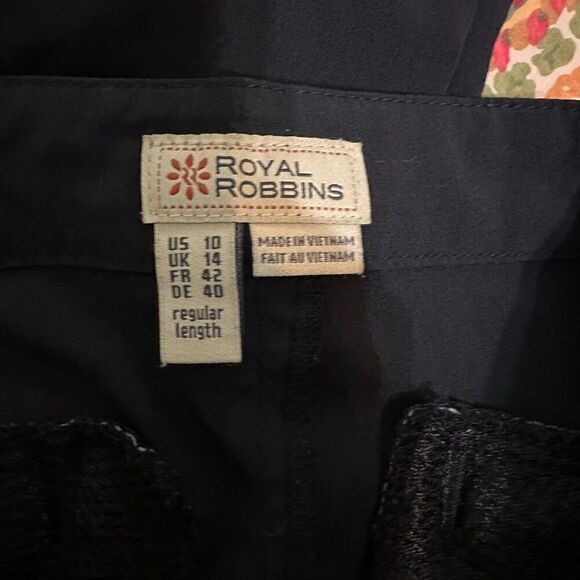 Royal Robbins black nylon hiking pants size 10 - Picture 8 of 8